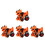 4Pcs Dinosaur Car for Kids Pull Back Toy Orange Educational Car 7