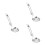 3Pcs Compact Silver Foldable Spoon Stainless Steel Camping Utensils 4