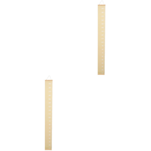 2Pcs Children Growth Chart Hanging Height Measuring Ruler 2