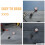 3Pcs Precise Gas Cylinder Level Indicator Durable Acrylic Iron Gauge 8