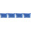 4Pcs Blue Reusable Tool Zipper Bags Fabric Storage Pouches 4