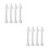 8Pcs Silver Cake Decorating Rods Aluminum Fondant Icing Tools 10