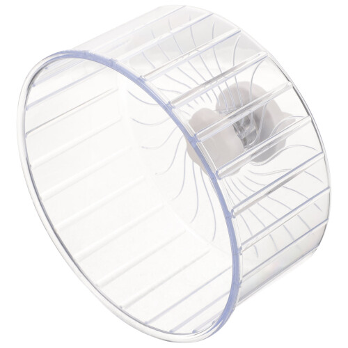 2Pcs Transparent Plastic Running Wheels for Hamster Gerbil Chinchilla