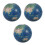 3Pcs Soft Sponge Earth Mini Globe Squeeze Balls for Classroom Learning 9