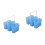 2Pcs Blue Plastic Painting Brush Holder Multi-Functional Wash Bucket 6