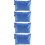 4Pcs Blue Reusable Tool Zipper Bags Fabric Storage Pouches 8