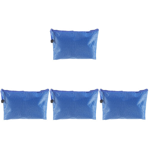4Pcs Blue Reusable Tool Zipper Bags Fabric Storage Pouches 2