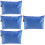 4Pcs Blue Reusable Tool Zipper Bags Fabric Storage Pouches 7
