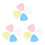 3Pcs Professional Tailor Fabric Chalk Durable Triangle Sewing Markers 6