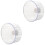 2Pcs Transparent Plastic Running Wheels for Hamster Gerbil Chinchilla 4