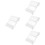 4Sets Clear Plastic Hairdressing Scissor Stand Compact Non-Slip Base 4