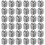 40Pcs Stainless Steel Camera Screw Adapter for Mic Stands Silver 7