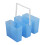 2Pcs Blue Plastic Painting Brush Holder Multi-Functional Wash Bucket 3
