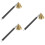 3Pcs Elegant Black Candle Snuffer Flame Extinguisher Metal Tools 7