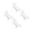 4Pcs Stable White Hand Rest for Nails with Wrist Support 4
