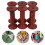 12Pcs Wooden Thread Spools Light Brown Vintage Organizer for Sewing 11