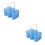 2Pcs Blue Plastic Painting Brush Holder Multi-Functional Wash Bucket 7