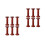 12Pcs Wooden Thread Spools Light Brown Vintage Organizer for Sewing 7
