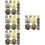 128Pcs Durable Iron Toggle Hasp Latch for Drawer and Box Replacement 7