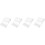 4Sets Clear Plastic Hairdressing Scissor Stand Compact Non-Slip Base 2