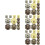128Pcs Durable Iron Toggle Hasp Latch for Drawer and Box Replacement 6