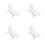 4Pcs Stable White Hand Rest for Nails with Wrist Support 6