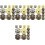 128Pcs Durable Iron Toggle Hasp Latch for Drawer and Box Replacement 3