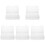 5Sets White Plastic Gardening Seed Storage Organizer Box with Dividers 4