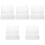 5Sets White Plastic Gardening Seed Storage Organizer Box with Dividers 5