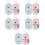 10Pcs Soft Assorted Color Infant Bath Sponges Easy Use Bathing Tool 9
