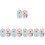 10Pcs Soft Assorted Color Infant Bath Sponges Easy Use Bathing Tool 7