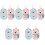 10Pcs Soft Assorted Color Infant Bath Sponges Easy Use Bathing Tool 5