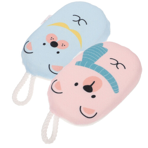 10Pcs Soft Assorted Color Infant Bath Sponges Easy Use Bathing Tool 1