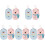10Pcs Soft Assorted Color Infant Bath Sponges Easy Use Bathing Tool 4
