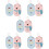 10Pcs Soft Assorted Color Infant Bath Sponges Easy Use Bathing Tool 10