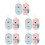 10Pcs Soft Assorted Color Infant Bath Sponges Easy Use Bathing Tool 8