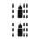 48Pcs Black Needle Tip Glue Applicator Bottles Plastic Precision Craft 7
