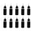 48Pcs Black Needle Tip Glue Applicator Bottles Plastic Precision Craft 3