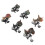 18Pcs Plastic Pull Back Dinosaur Vehicles Friction Powered Kids Toys 3