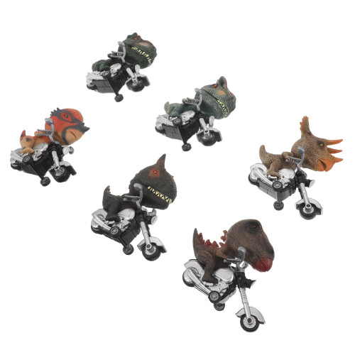 18Pcs Plastic Pull Back Dinosaur Vehicles Friction Powered Kids Toys 2