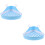 2Pcs Small Animal Plastic Litter Box Triangle Shape Sky-Blue Pet Potty 8