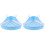 2Pcs Small Animal Plastic Litter Box Triangle Shape Sky-Blue Pet Potty 4