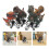 18Pcs Plastic Pull Back Dinosaur Vehicles Friction Powered Kids Toys 11