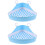 2Pcs Small Animal Plastic Litter Box Triangle Shape Sky-Blue Pet Potty 7