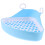 2Pcs Small Animal Plastic Litter Box Triangle Shape Sky-Blue Pet Potty 2