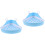 2Pcs Small Animal Plastic Litter Box Triangle Shape Sky-Blue Pet Potty 6
