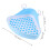 2Pcs Small Animal Plastic Litter Box Triangle Shape Sky-Blue Pet Potty 11