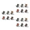 18Pcs Plastic Pull Back Dinosaur Vehicles Friction Powered Kids Toys 9