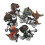 18Pcs Plastic Pull Back Dinosaur Vehicles Friction Powered Kids Toys 2