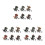 18Pcs Plastic Pull Back Dinosaur Vehicles Friction Powered Kids Toys 5
